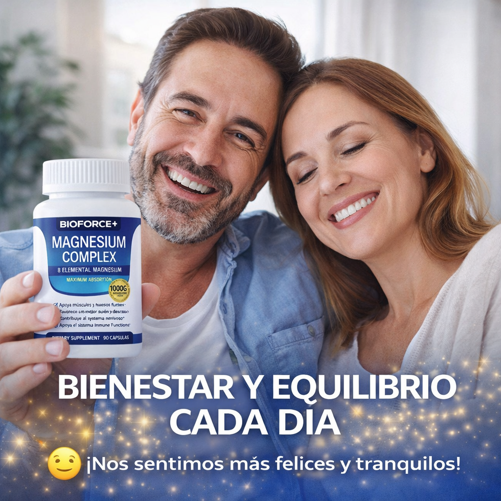 Magnesium-Complex™ 1000mg – 90 cápsulas Original | Energía, descanso y recuperación 💊