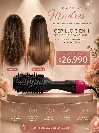 Styli Rush™Cepillo Alisador 3 en 1