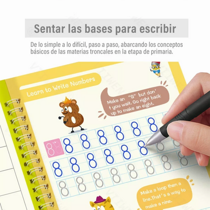 HappyHands™ cuadernos mágicos de caligrafía reutilizables