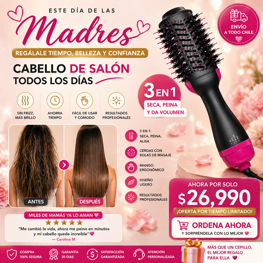Styli Rush™Cepillo Alisador 3 en 1