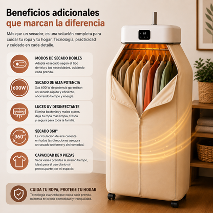 DryNest™   Secadora Ropa Portátil